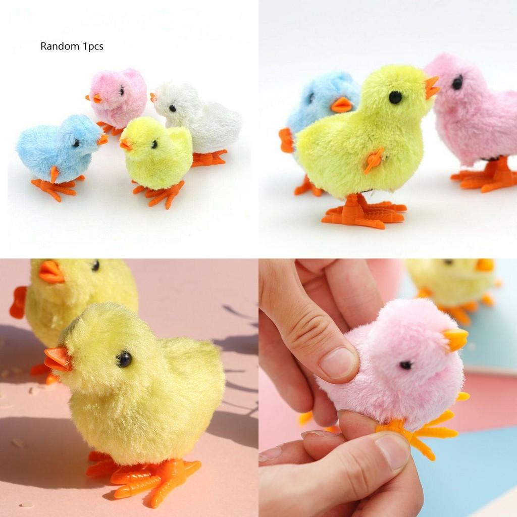 Naughty Clockwork Plush Chicken Fun Kids Toy Gift