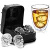 4/6 Grids Skull Silicone Mold 3D Ice Cube Maker Chocolate Mould Tray Ice Cream DIY Tool Whiskey Wine Cocktail Ice Cube 2025 New
