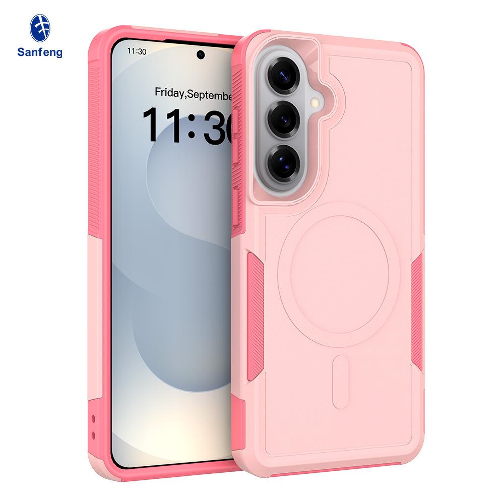 Applicable To Samsung S26ultra Magnetic All-inclusive Mobile Phone Case S25plus Two-in-one Anti-drop S24 Mobile Phone Case