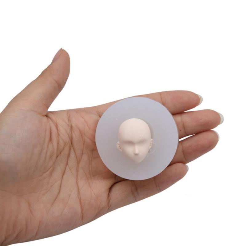 3DFairy Head Baby Face Silikonform Handgjord Tvållera Gipsform Fondant Chokladform Kex Socker Hantverksform DIY