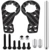 TRZX Carbon Fiber Rear Shock Damper Mount Upgrade Parts for Tamiya 112 Scale Lunchbox RC Cars (57409)