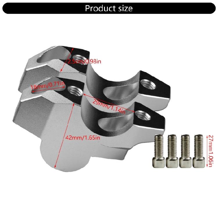 Motorcycle Handlebar Risers Motorbike Modification Accessories Aluminum Heightening Clamp Mount for 150/160