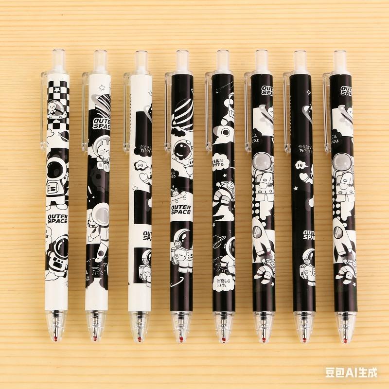 1Pc Cute Gel Pen Creative Cartoon Astronaut Press Office School Supplies Stationery Funny Pens Students Writing Supplies Stationery