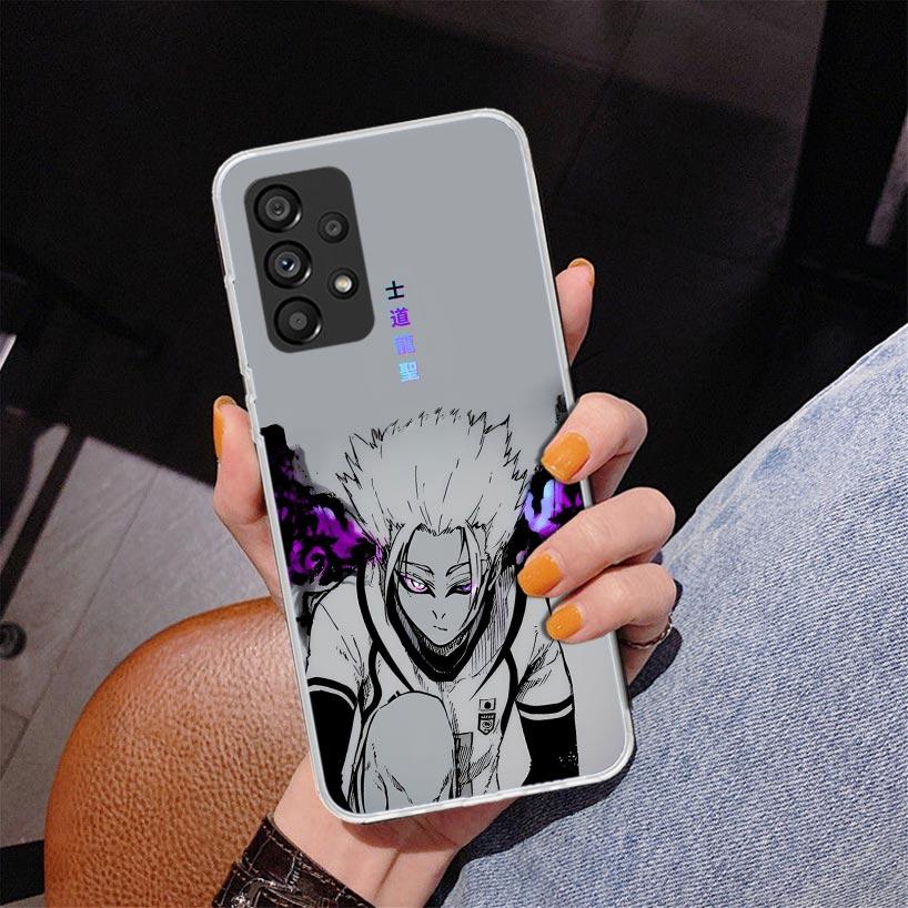 Blue Lock Shidou Ryusei Phone Case For Samsung Galaxy A52 A32 A22 A12 A51 A31 A50S A30S A20S A10S Note 20 Ultra 10 Plus S10 A72