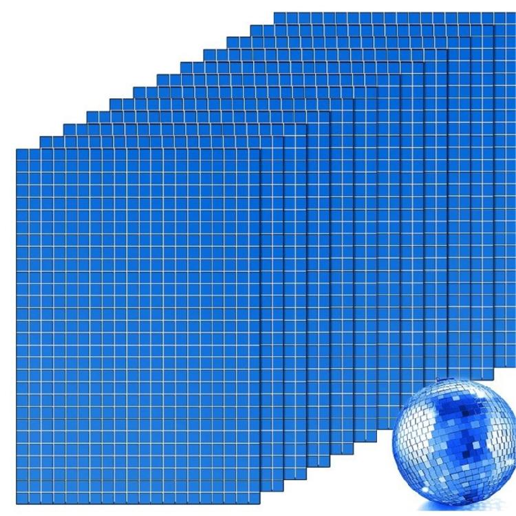 Self Adhesive Mirror Tiles 10x15cm Size with 5x5mm Tiles for DIY Projects and Home Decoration Elegant Wall Sticker