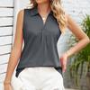 Womens Summer Sleeveless V Neck Dressy Casual Tank Tops Blouse Work Shirts