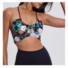 Women S Leopard Print U Neck Sports Bra Thin Strap Yoga Push Up Backless Bra