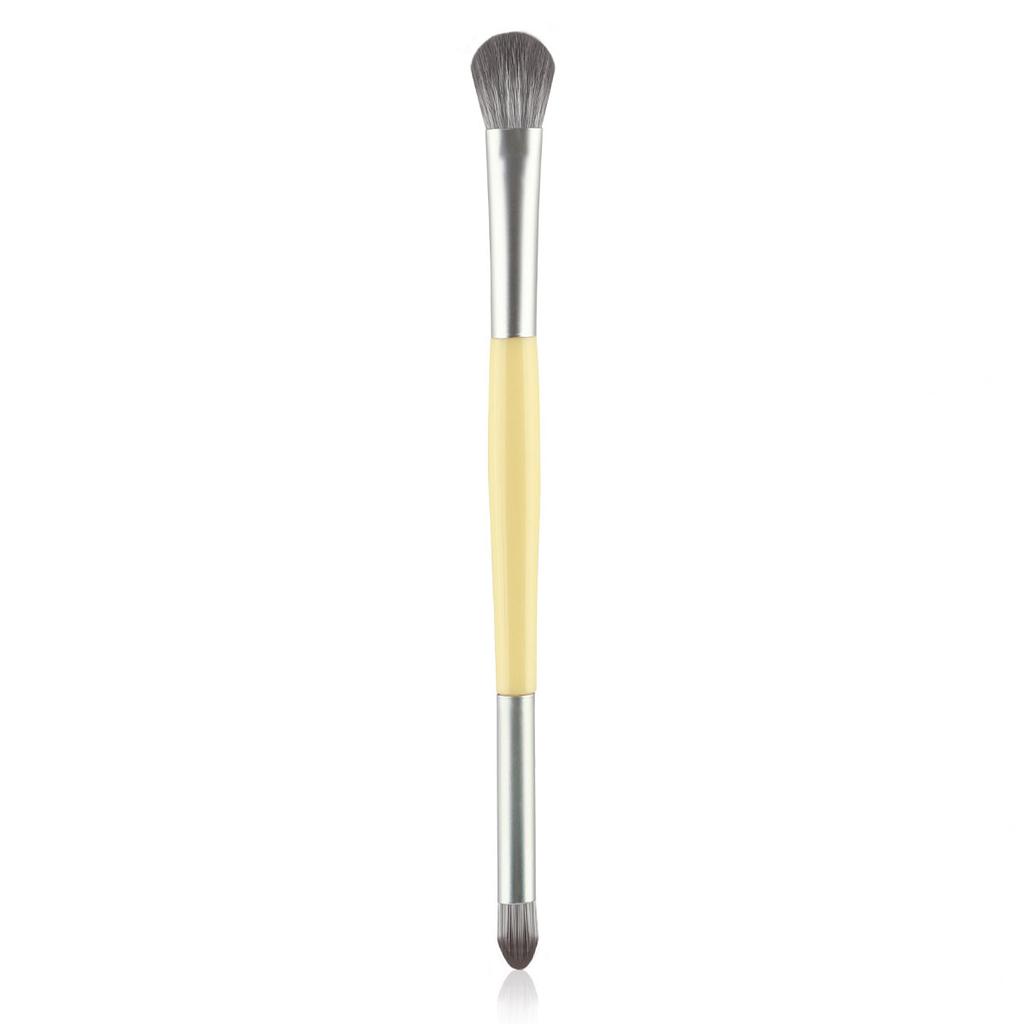 1pcs double head eye shadow brush makeup brush halo dye brush detail brush highlight brush soft fiber hair lying silkworm brush