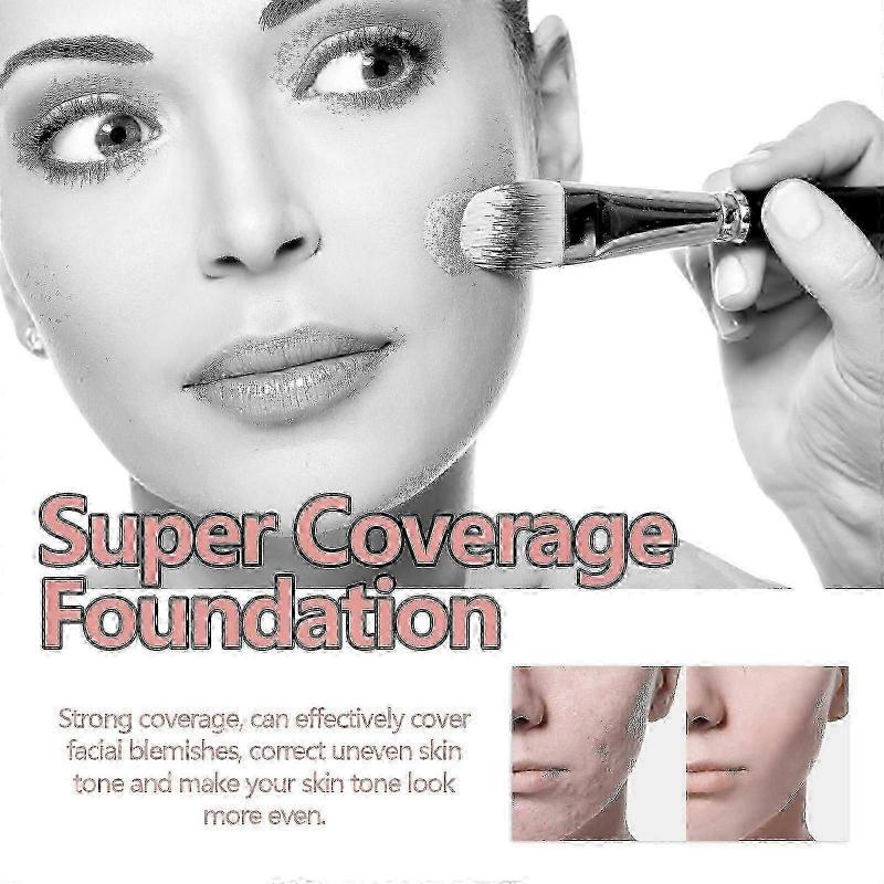 Liquid Concealer Foundation, Waterproof Natural Light And Delicate Makeup Does Not Remove Even Skin Tone Translucent Long-Lasting Foundation
