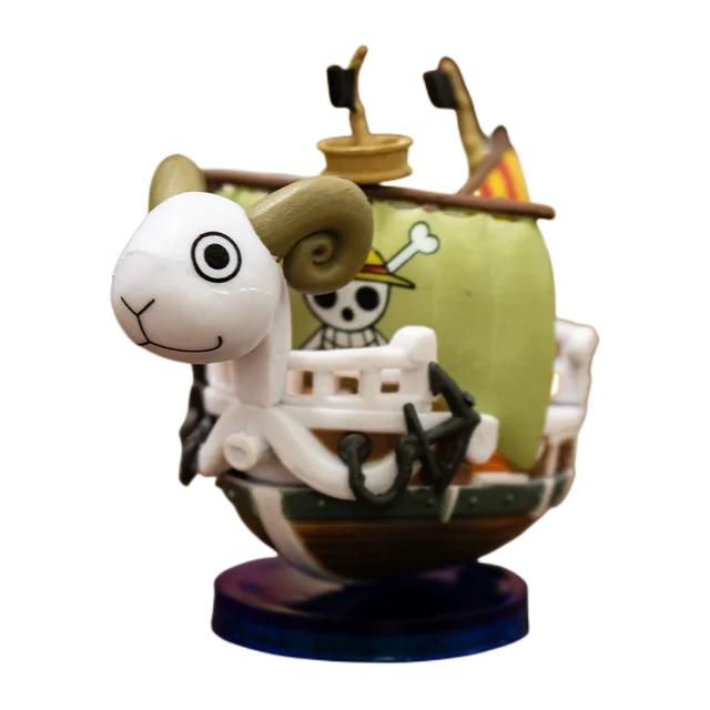 7-сантиметровая фигурка корабля Луффи из аниме One Piece, модель супермилой мини-лодки THOUSANDSUNNY Going Merry, собранная фигурка.