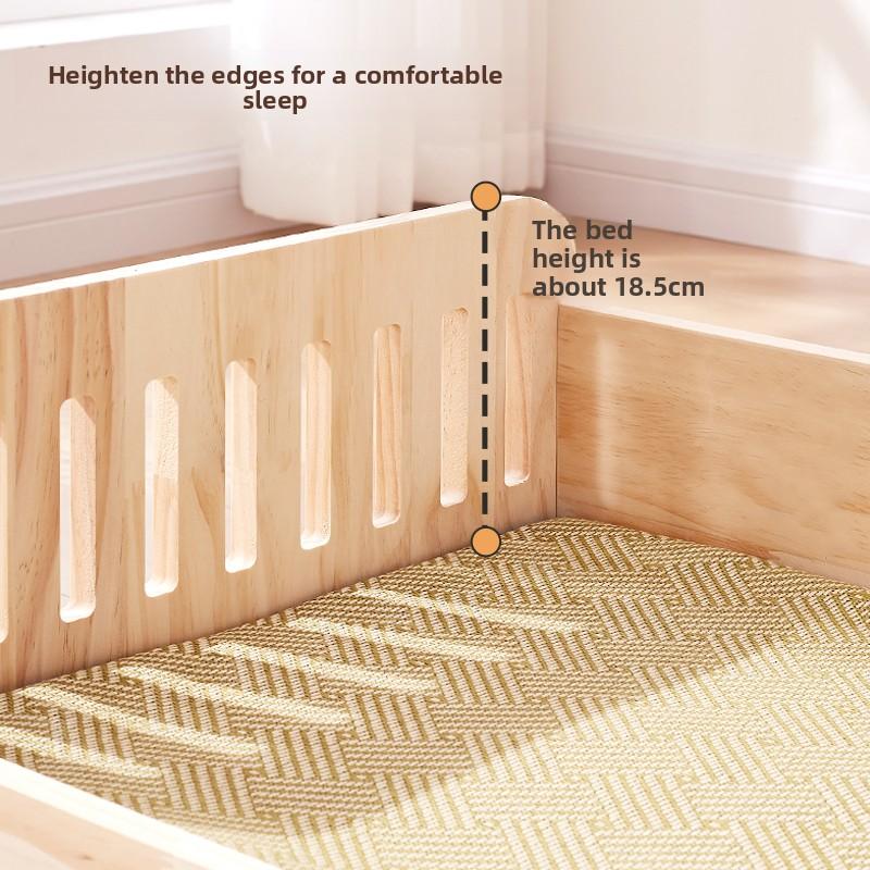 Elevated Wooden Dog Bed Breathable Moisture-proof Pet Nest Four Season Universal Cat House Stylish Design Kennel for Indoor