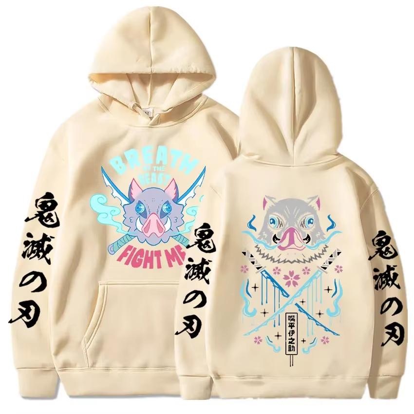 Japanese Retro Fashion Sweatshirt Y2k Women's Oversized Hoodie Japanese Anime Demon Slayer Pullover Spring Long Sleeve Warm Jack