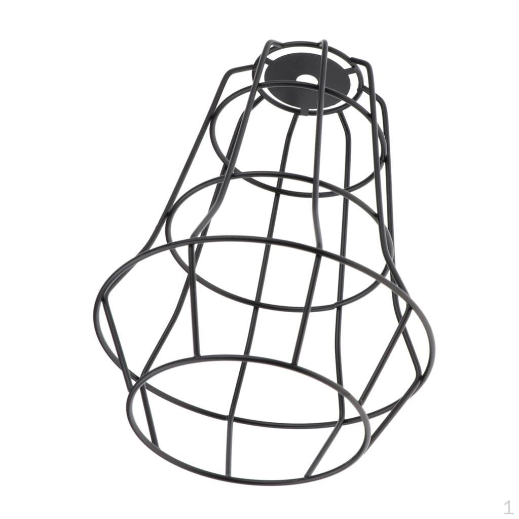 Style Black Light Cage For Pendant Lamps Home