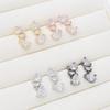 Women's Water Drop Sparkling Cubic Drop Earrings