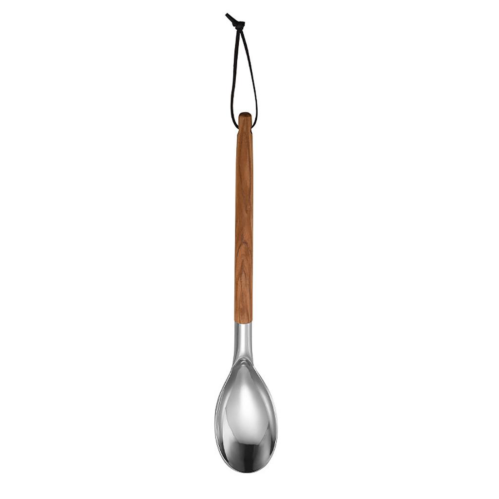 1/4pcs Stainless Steel Cooking Utensil Wooden Handle Frying Spatula Leaking Spatula Soup Spoon Kitchenware Utensils Kitchen Tool