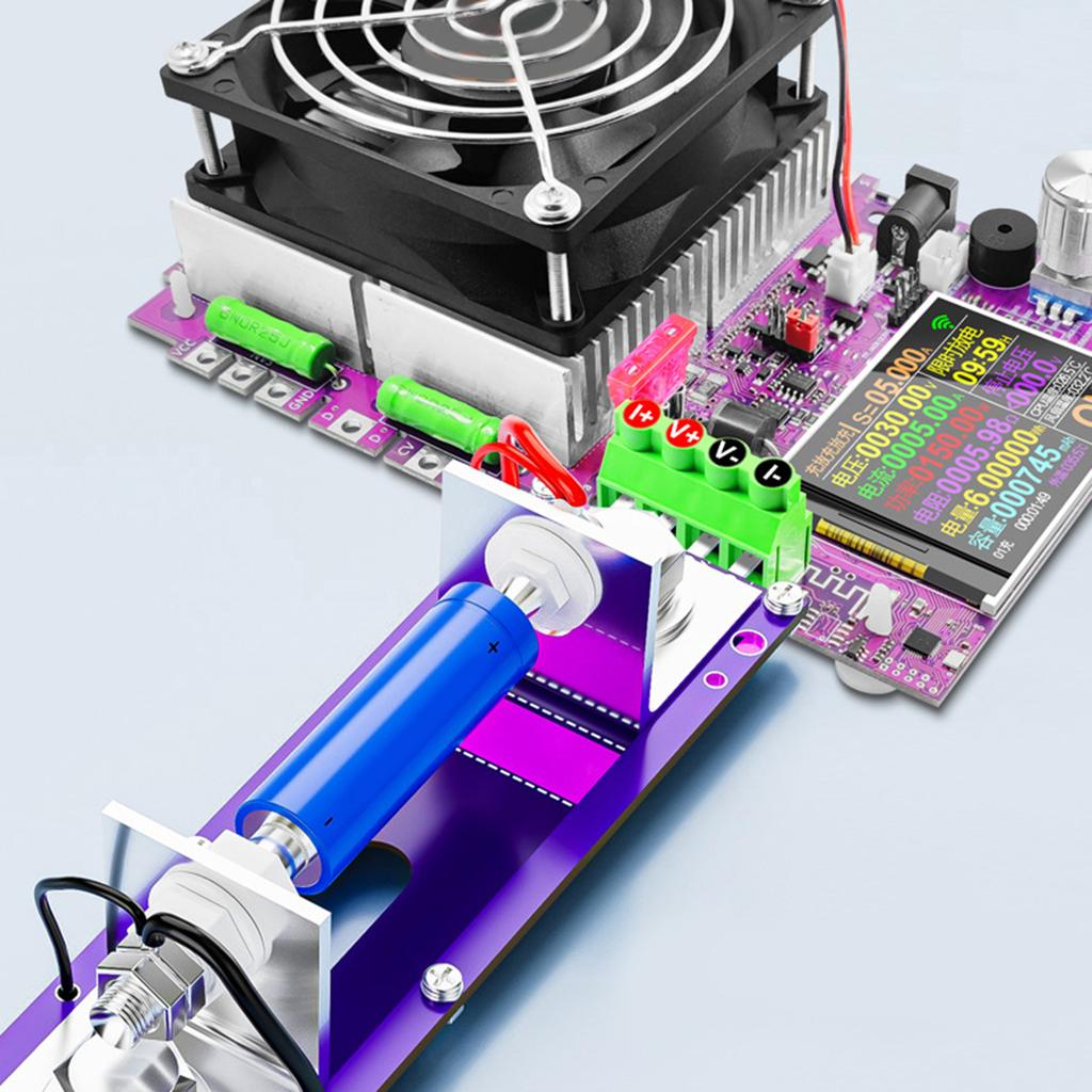 20A 4 Wire Battery Test Stand 18650 26650 Battery Resistance Capacity Tester Fixture Seat Detection Box Battery Holder