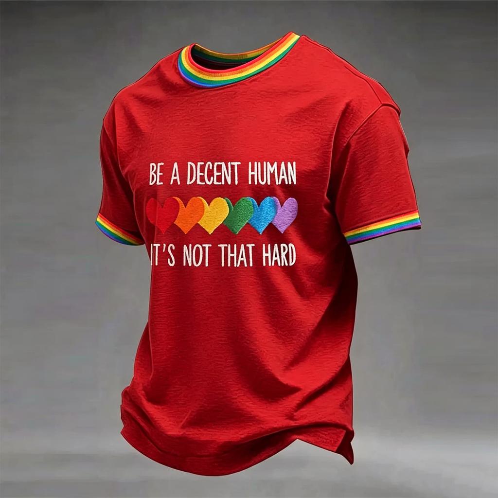 Men's Casual Round Neck Short Sleeve T-Shirt