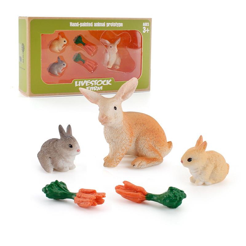 Scenki ze zwierzętami gospodarskimi z PVC z autentycznym designem do ekspozycji edukacyjnych i wystroju domu