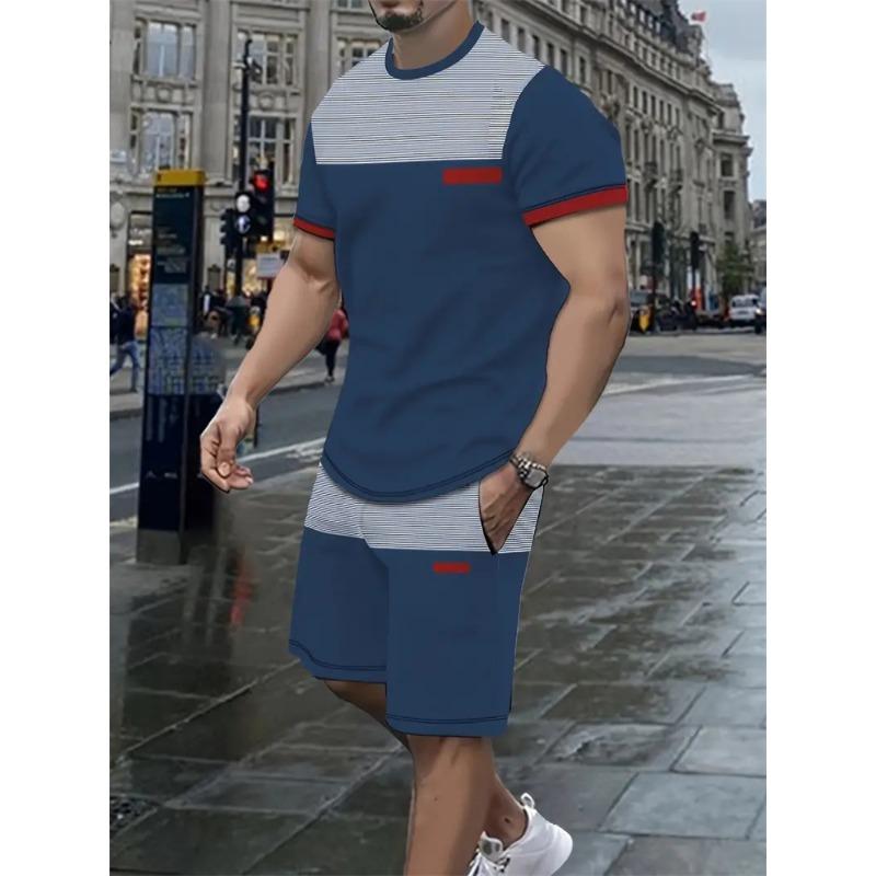 

Мужская повседневная футболка из 2 предметов с принтом в стиле ретро с короткими рукавами и национальным узором, летние спортивные шорты, повседневный пляжный спортивный костюм для отдыха 6XL