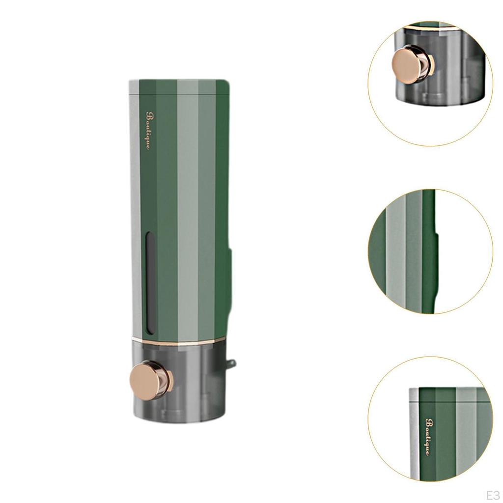 Soap Dispenser Hand Wash Wall Mount 450ml Press Type No Drill Lotion for