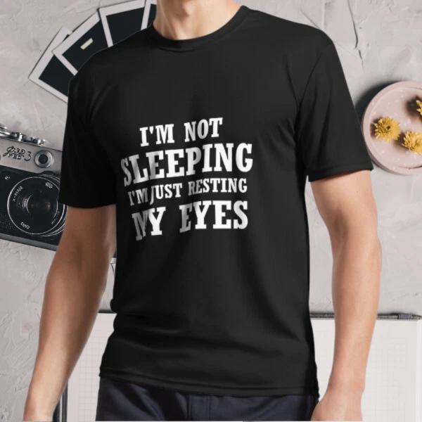 

New Shirt i m not sleeping i m just resti Active Logo T-Shirt Funny Size S - 5XL M