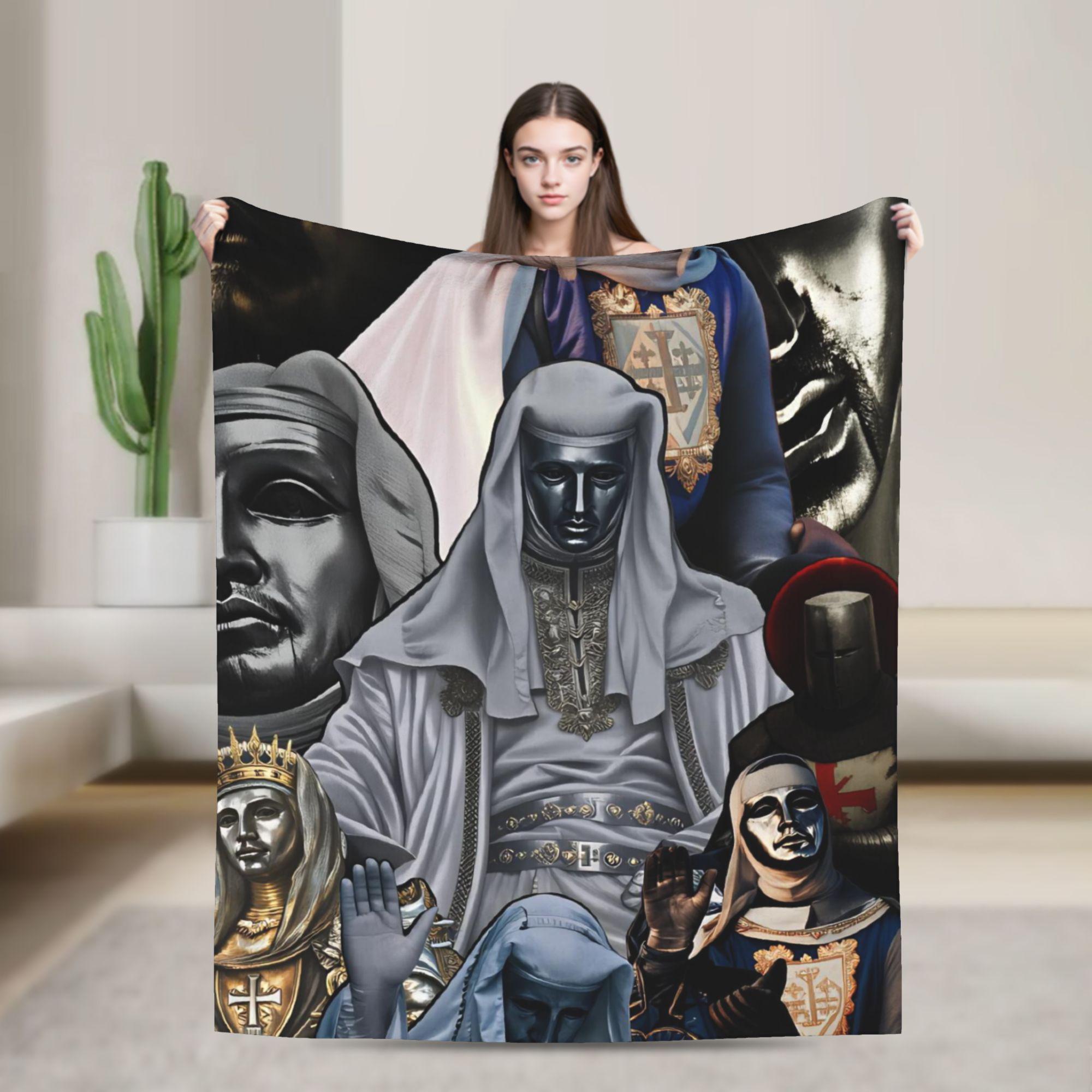 Comfortable Blankets Travel Office Baldwin IV of Jerusalem Throw Blanket Funny Bedspread For Sofa Home 75x100cm