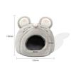 Cute Mouse Shaped Hamster Bed House, Hedgehog Hideout Nest Small Pet Winter Warm Cage Accessories