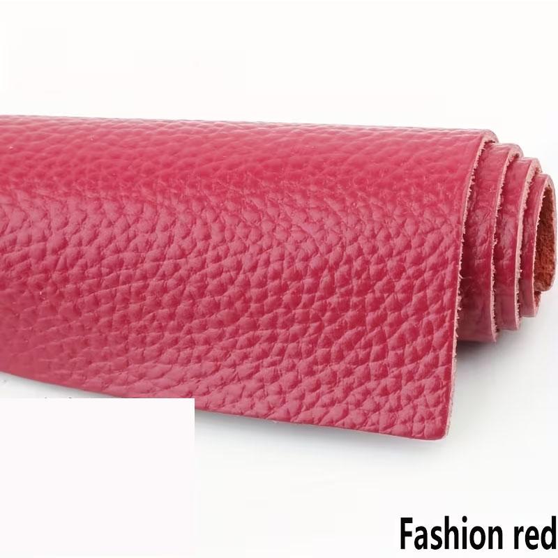 20 color head layer cowhide genuine leather material 1.5mm thickness lychee pattern genuine cowhide handmade DIY headboard sofa