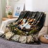 1PC 3D visual effects  Print FlAannel Blanket, High quality Comfortable for All Seasons, Home Decor, Warmth and Comfort