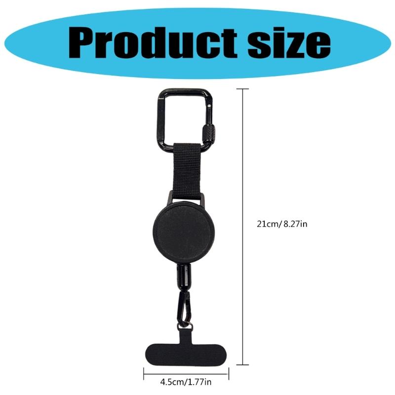 Handy-Umhängeband, Diebstahl- und Fallschutzband für Outdoor-Aktivitäten wie Wandern und Radfahren, einziehbares Handy-Umhängeband
