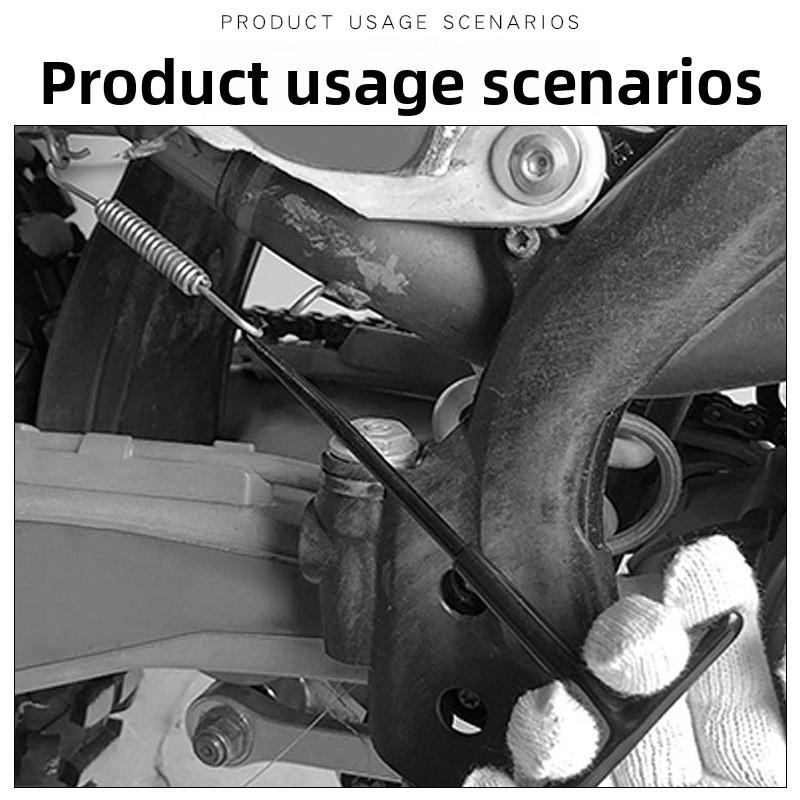 Motorsykkel Eksos Fjærkrok T-håndtak Eksosrør Fjærdrager Montasjekroker Reparasjonsverktøy for Fjerning av Fjærer