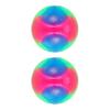 Oplichtende Hondenspeeltjes Knipperende Elastische Bal Lichtgevend in het Donker Interactief Huisdier Speelgoed voor Puppy's, Katten, Honden 2 Inch (2X Ballen)