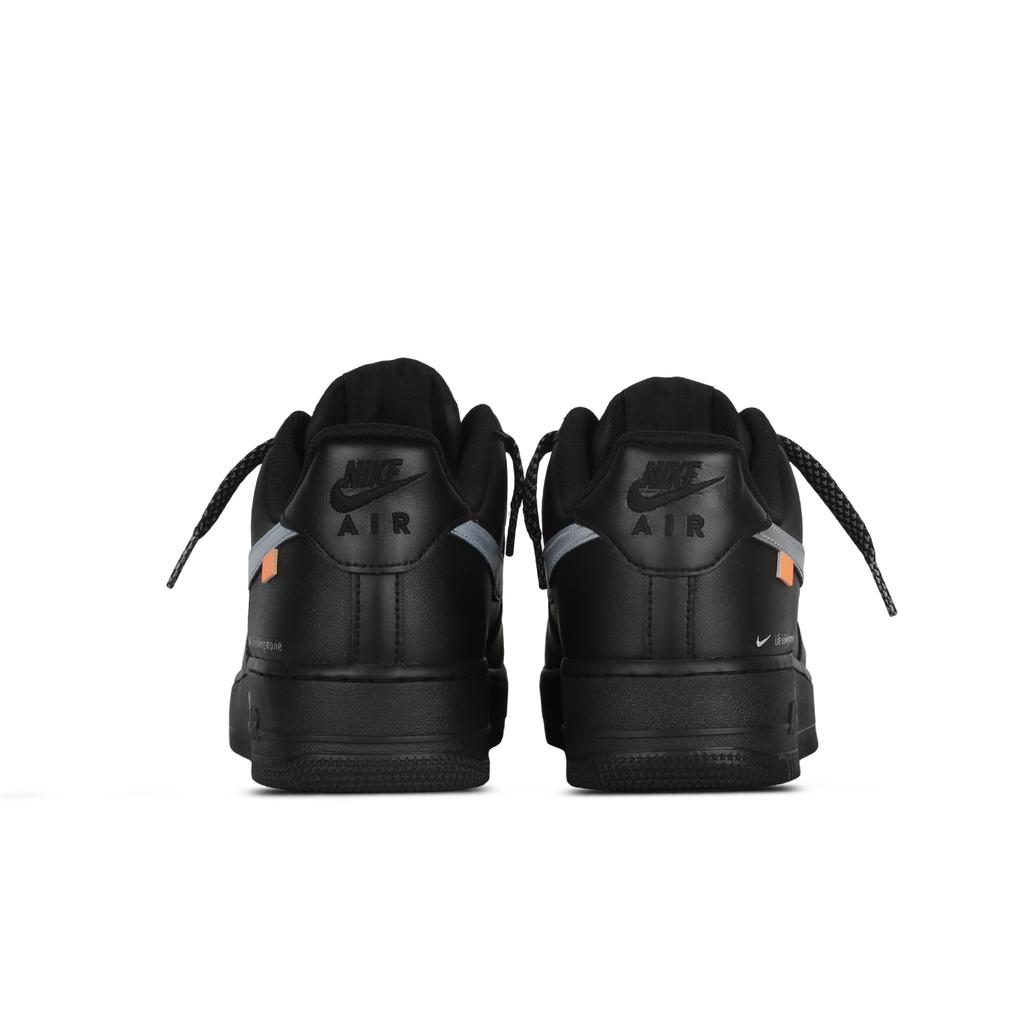 Nike Air Force 1 Life Is Like A Play Coverage Slip Resistant Low top Skateboard Shoes Unisex Black Silver CW2288-001(Team368-)