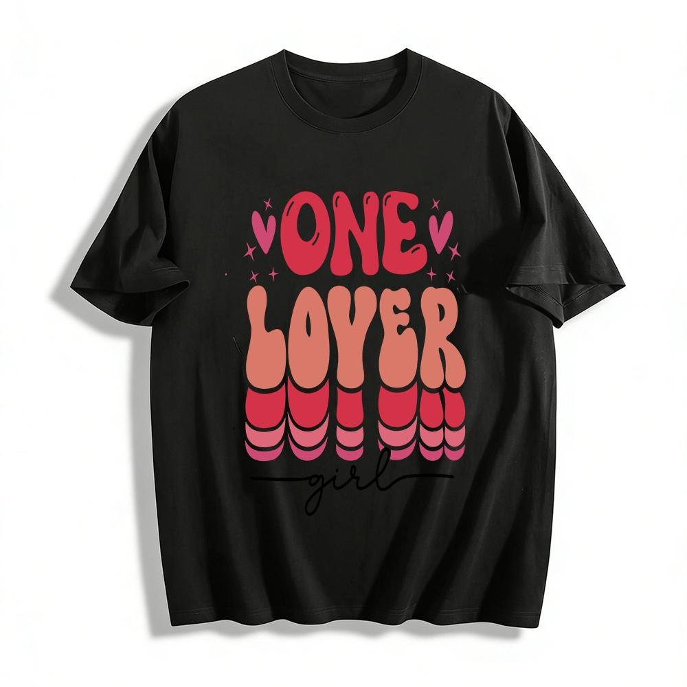 Retro Bacon Lover Girl Graphic Casual Short Sleeve Tee Pure cotton T-shirt XXS