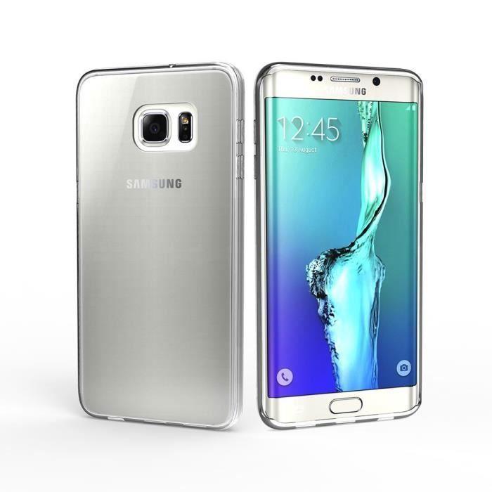 Case - Phonillico® - SAMSUNG GALAXY S6 EDGE PLUS - Soft Silicone - Ultra Thin - Transparent