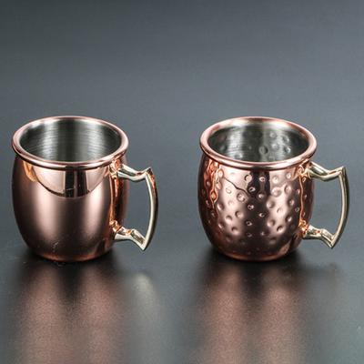 60ml Moscow Mule Becher Edelstahl Bier Wein Wasser Milch Kaffeetasse Trinkgeschirr Verkauf Waren