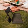 Beach Chair with Back Support Floor Seat Camping Backrest for Traveling