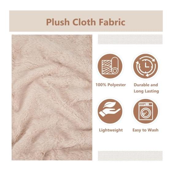 BENECREAT Soft Faux Fur 160x46cm Soft Faux Fur Fabric Short Plush Fabric for Stuffed Animals Doll Costumes Interior Sewing Material Handmade Carpet