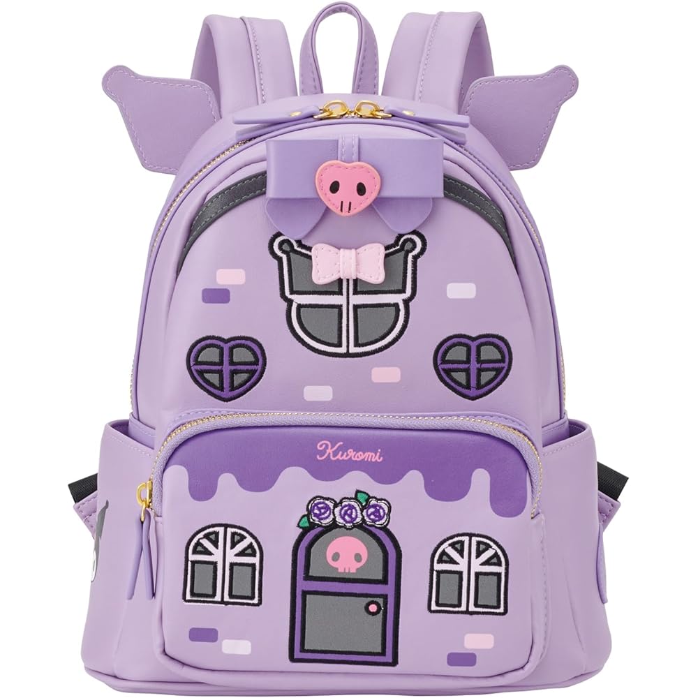 

Skater Mini House Backpack Sanrio Kuromi RYUL60-A Cute Design Lightweight Travel Bag