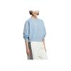 adidas Luźny Krój Krótka Wygodna Bluza z Okrągłym Dekoltem Damska Bluzy KC0057