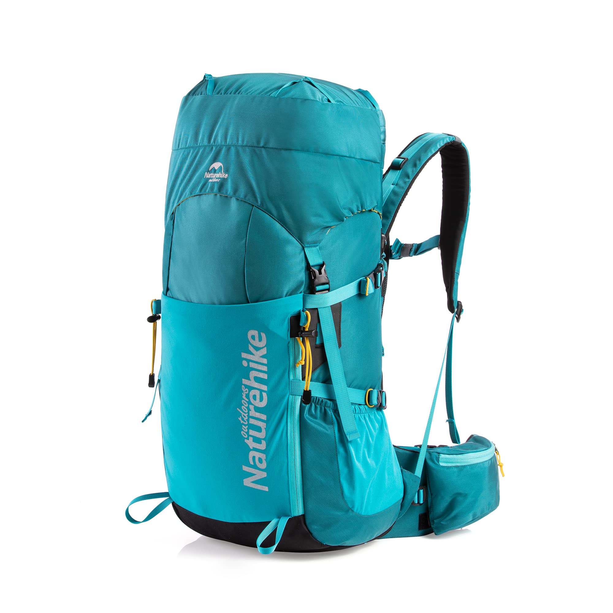 [Naturehike] Official Shop Backpack, Hiking Backpack, Large Capacity 45L, with Rain Cover, Waterproof, Lightweight, Breathable, Multifunctional,