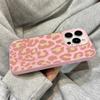 Rosa Leopardenmuster Falttextur Handyhülle Für iPhone 17 Pro Max Air 16E 16 Plus 15 14 13 12 11 Stoßfest Süßigkeiten Bumper Abdeckung