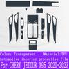 For CHERY  JETOUR X95  Navigation Center Console Gear Panel Screen TPU Car Interior Protective Film Anti-Scratch Sticker
