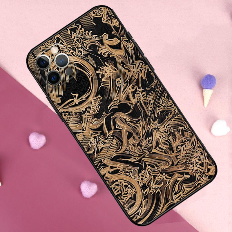 Pokras Lampas Art Graffiti Phone Case For iPhone 17 Pro Max 14 15 16 Plus 11 Pro Max 12 13 Mini 16e 17 Air Back Cover