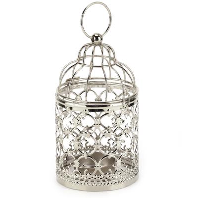 Kerzenhalter Vintage Vogelkäfig Kerzenständer Dekorationen für Geschenk Home Events Hochzeiten Silber