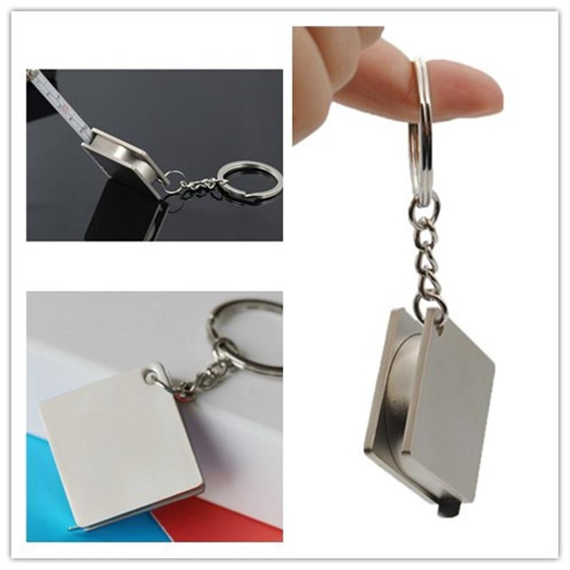 Creative Fashion Portable Multifunctional Metal Tape Measure Keychain Gifts Practical Gadget
