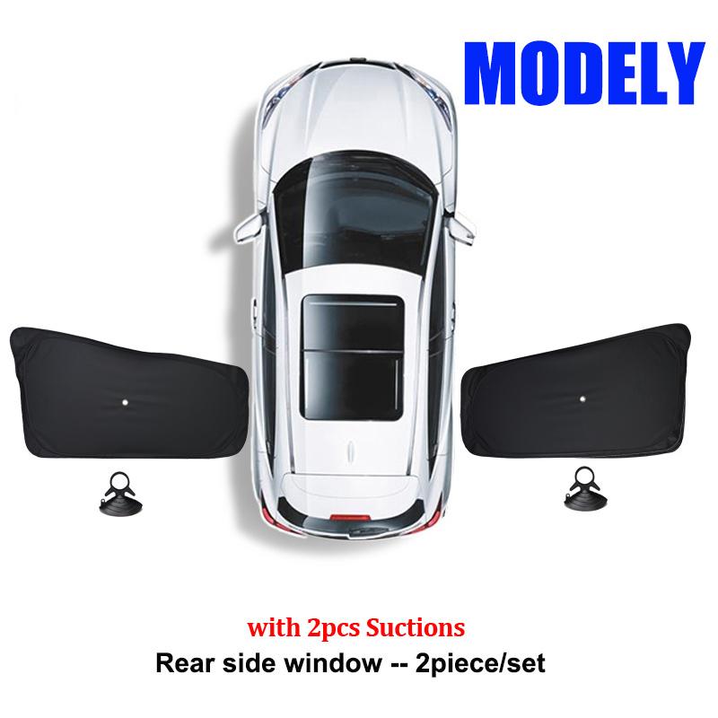 Car Side Window Sunshade for Tesla Model 3 Model Y Full Privacy Sun Shades Front Rear Windshield Window Glass Screen Accessories
