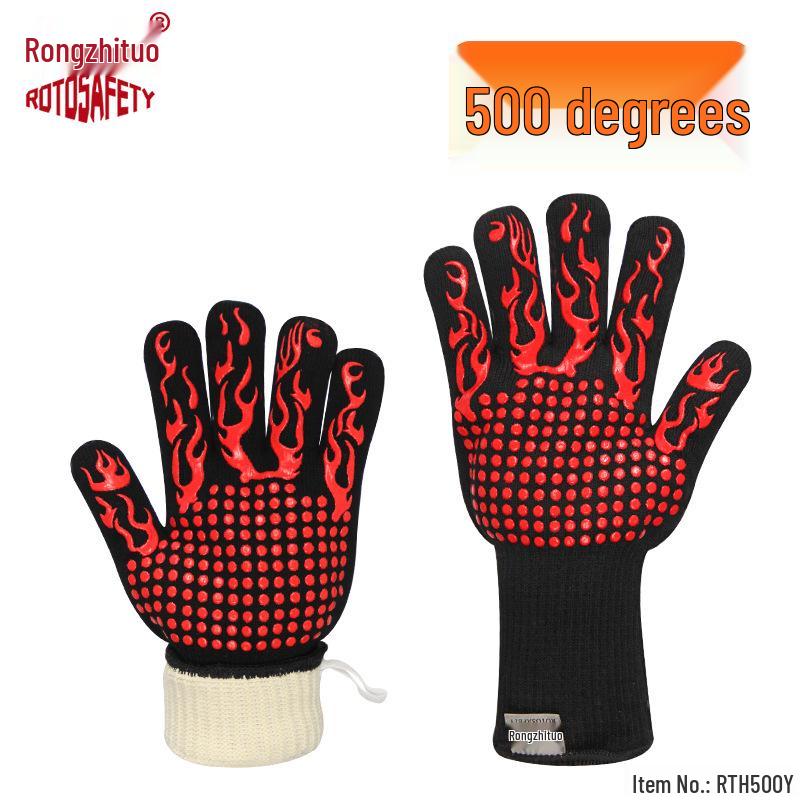 Ohnivzdorné Žáruvzdorné Flexibilní Aramidové Rukavice - Vysoká Teplota a Ochrana proti Řezu