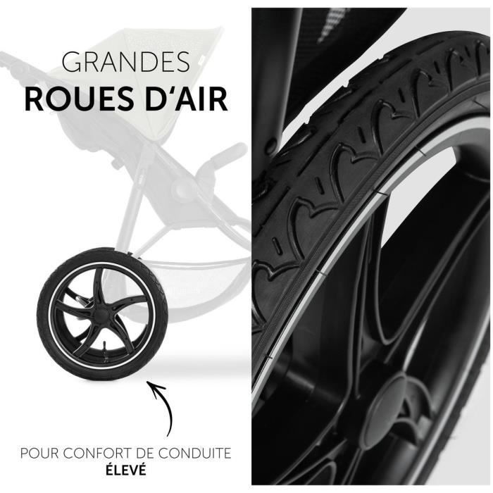 HAUCK - Poussette Tout Terrain - RUNNER 2 - 3 Roues - Pliage À 1 Main - Mickey