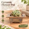 Retro Kiln-Changed Ceramic Mini Flower Pot